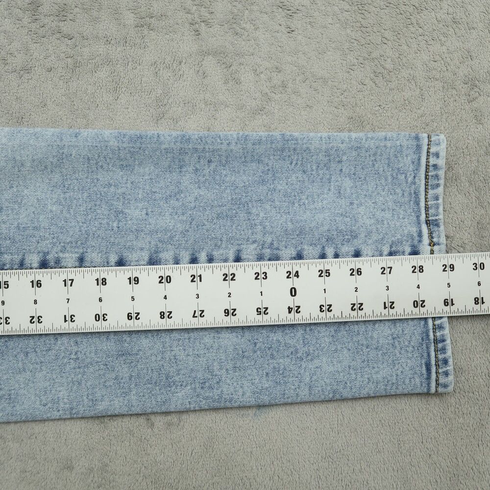 LC Lauren Conrad Jeans Women's Size 10 Blue Super High-Rise Straight 29" Inseam - Picture 4 of 16